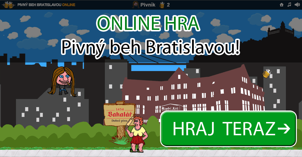 Pivný beh Bratislavou - ONLINE HRA!